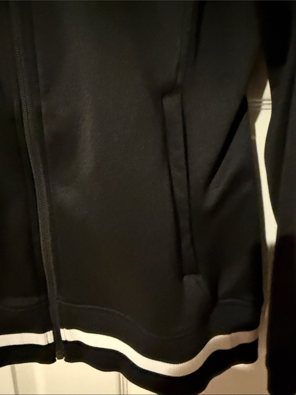 The North Face Black Jacket with White Trim - Picture 5 of 8